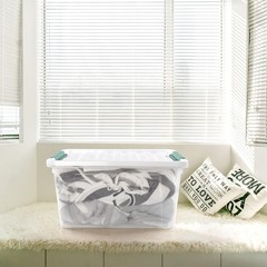 6-pack 36 Quarts Storage Boxes, Plastic Clear Latching Box Bins with Lids