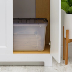 IRIS 40 Qt. Plastic Storage Bins with Lids, Stackable Storage Containers, 5 Pack