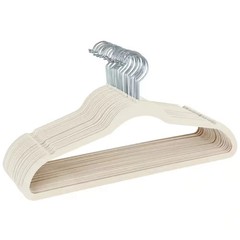 Ivory Velvet Hangers 25-Pack