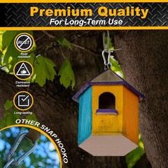 Versatile Heavy Duty Snap Hooks – 12 Pcs Stainless Steel for Outdoor Adventure