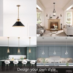 21510-22, Contemporary Chandelier & Light Fixture Canopy Kit w/Collar Hook, M…