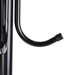 Coat Rack Hall Tree Black Metal Freestanding 69 in. H x 16.5 in. W x 14.75 in. D