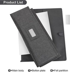 Platter Storage Case, China Storage Containers Hard Shell 17″ x 13″ x 6″, 5 Felt
