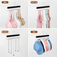 20 Hooks 2 in 1 Belt Tie Hanger for Closet Max 30 Belts with 30 Ties Capacity, B