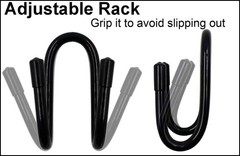 2-Pack Flexible Over-The-Seat Hard Hat & Helmet Organizer Hooks