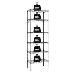 6 Tier Metal Wire Shelving Unit Tall Shelf Storage Rack 65″H Garage Organization