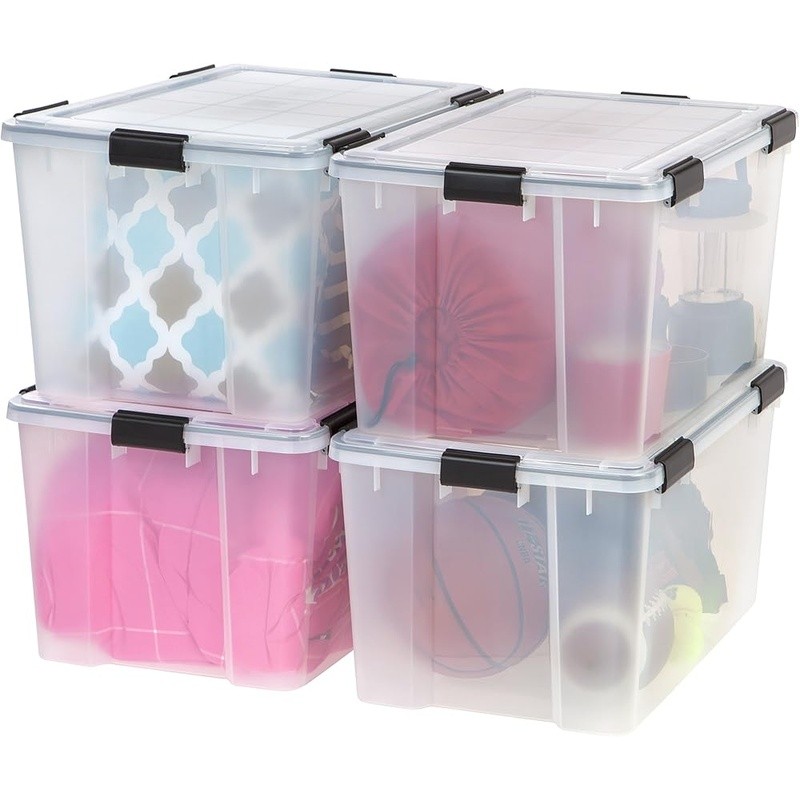 Heavy Duty Stackable Storage Bin Dustproof Waterproof Organizing Container New