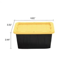 Project Source Teeny Commander X-small Black Stackable Tote