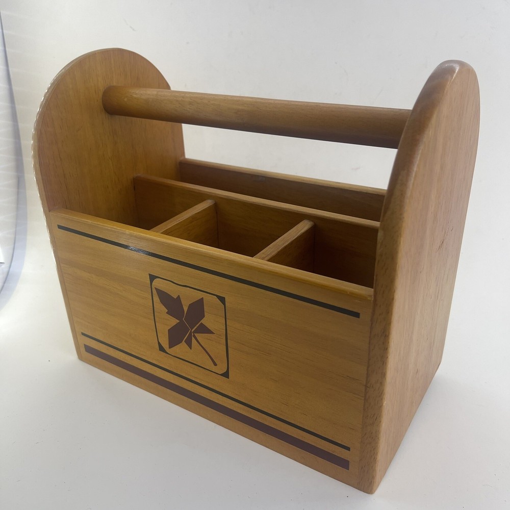 Good Quality Wooden Storage Box Container Multi Use Organizer Case Handle Maple