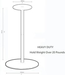 Heavy Duty Metal Helmet Stand Hat Display Rack Cap Wig Holder Helmet Display …