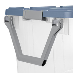 2 Pack Sterilite Extra-Large Wheeled Rugged Storage Bin, 160 Quart Durable, Blue