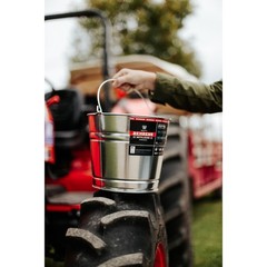 Behrens Metalware Classics, 8 Quart Galvanized Steel Pail, Capacity 2 Gal,