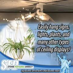 Extra Heavy Duty White Aluminum Drop Ceiling Hooks, One Piece Ceiling Grid Cl…