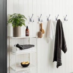 2 Pack Wall Hooks 4.35inch Coat Hooks Hardware Towel Hooks Polished Chrome Zinc