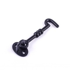Renovators Supply Gate Latch Lock 5″ Wrought Iron Hook and Eye Door Lock Latch