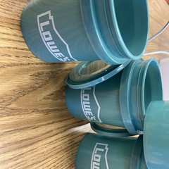 Rare viral Lowes Coastal Teal Mint Green Mini Buckets Set Of 5