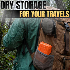 2 Pcs Small Waterproof Box – Compact Size, Lightweight, Easy to Carry Dry Storag