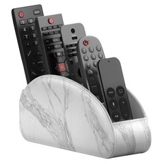 Remote Control Holder, Faux Leather Caddy/storage/Tray for Remote Controllers…