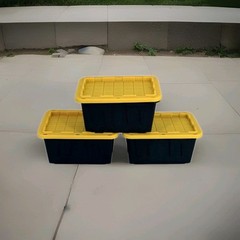 Mini Teeny Tote Commander With Lids- set of 3