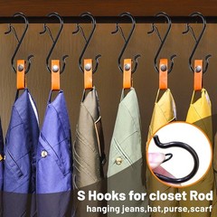 12 PCS S Hooks for Hanging with Safety Buckle | 3.5 inch Heavy Duty Metal S S…