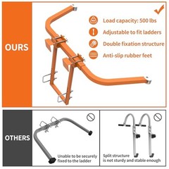 Ladder Stabilizer,Extended Ladder Stabilizer Accessory for Roof Pro Orange