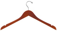 Wood Hangers Standard 50 Cherry Wooden Dress Clothes Garment Clothing Shirt 17″
