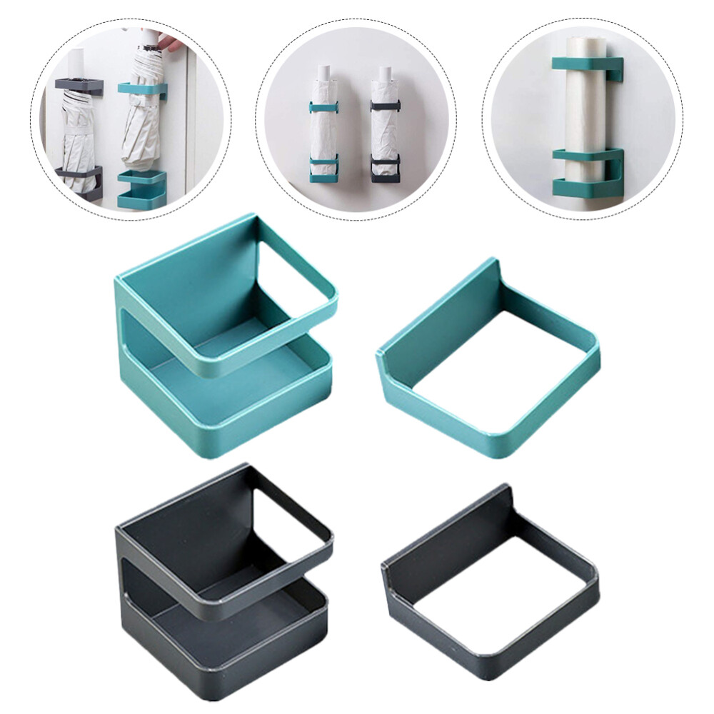 2pc Umbrella Holder with Drip Tray Umbrella Stand Holder Wall Shelf Organizer
