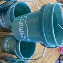 Rare viral Lowes Coastal Teal Mint Green Mini Buckets Set Of 5