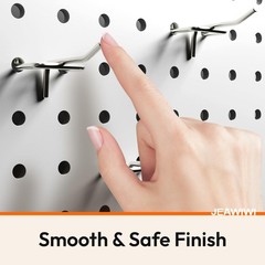 JEAWIWI 50 Pack 2 Inch Metal Pegboard Hooks, Fit 1/4 in and 2IN 50PCS, Sliver