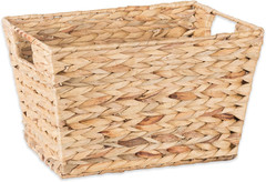 Medium Natural Hyacinth Storage Baskets – 2 Piece Set for Organizing