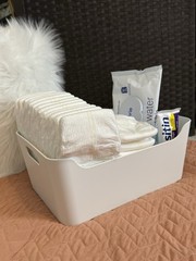 IKEA UPPDATERA – White Organization Box W/Handles 9 1/2”x6 3/4”