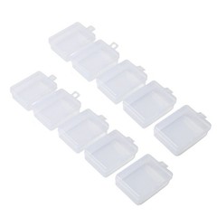 10pcs Small Clear Plastic Rectangular Storage Box Jewelry Beads Container Case