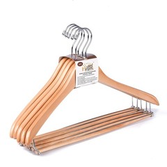 Quality Hangers Wooden Hangers Beautiful Sturdy Suit Coat Hangers with Lockin…