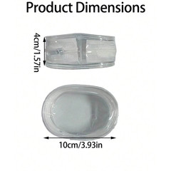 2 Pack Transparent Mini Zipper Storage Pouch Travel Bag Organizer Keychain Clip