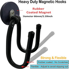 4 Pack Heavy Duty Garage Magnetic Hook Workshop Tool Box Storage Hooks