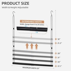 Durable Alloy Steel Closet Extender Rod – Easy Installation & Versatile Use