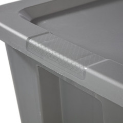Sterilite Extra Large Storage Bin, 30 Gallon Durable Plastic Gray, 6 Pack