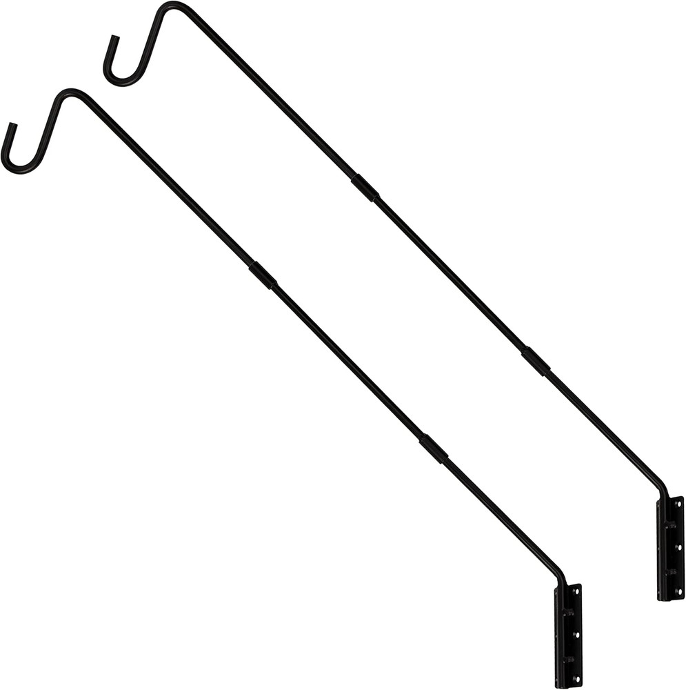 2 Pack Heavy Duty Deck Hook, 25 Inch or 36 Inch Wall Mounted Extended