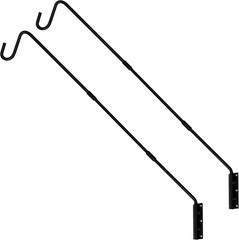 2 Pack Heavy Duty Deck Hook, 25 Inch or 36 Inch Wall Mounted Extended
