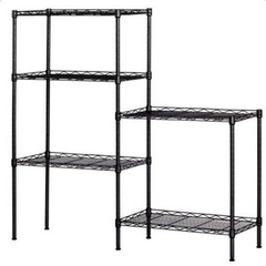 Wire Shelving 5 Tiers Storage Rack Shelf Shelves Unit Kitchen Organizer Silver