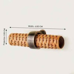30 Pack Rattan Boho Wood T Bar Knobs