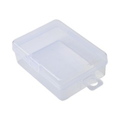 10pcs Small Clear Plastic Rectangular Storage Box Jewelry Beads Container Case