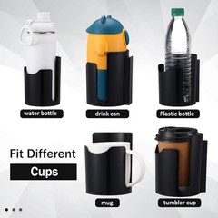 2 Pack Magnetic Cup Holders Heavy Duty for Car Universal Magnetic Can Black