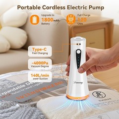 Vacuum Storage Bags for Travel with Rechargeable Air Pump 12 Pack Space Saver