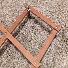 Vintage Wooden Accordion 10 Peg Rack Wall Hook Expands Republic of China