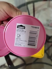 Lowe’s Teeny Tote Mini Storage Container Lowes & Tiny Pink Bucket w/Lid