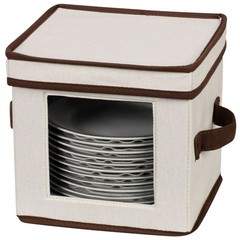 China Salad Plate Storage Box Windowed Panel Stackable Foldable Lid Handle