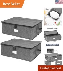 China Storage Containers Hard Shell 2 Pack, Platter Storage Case 17″ x 13″ x …