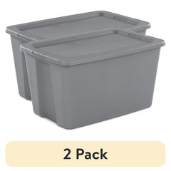 (2 pack) Sterilite Extra Large Storage Bin, 30 Gallon Plastic Storage Container
