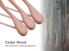 6 PCS Red Cedar Wood Hanger Extra Wide Shoulder For Suit Coat Jacket Pants